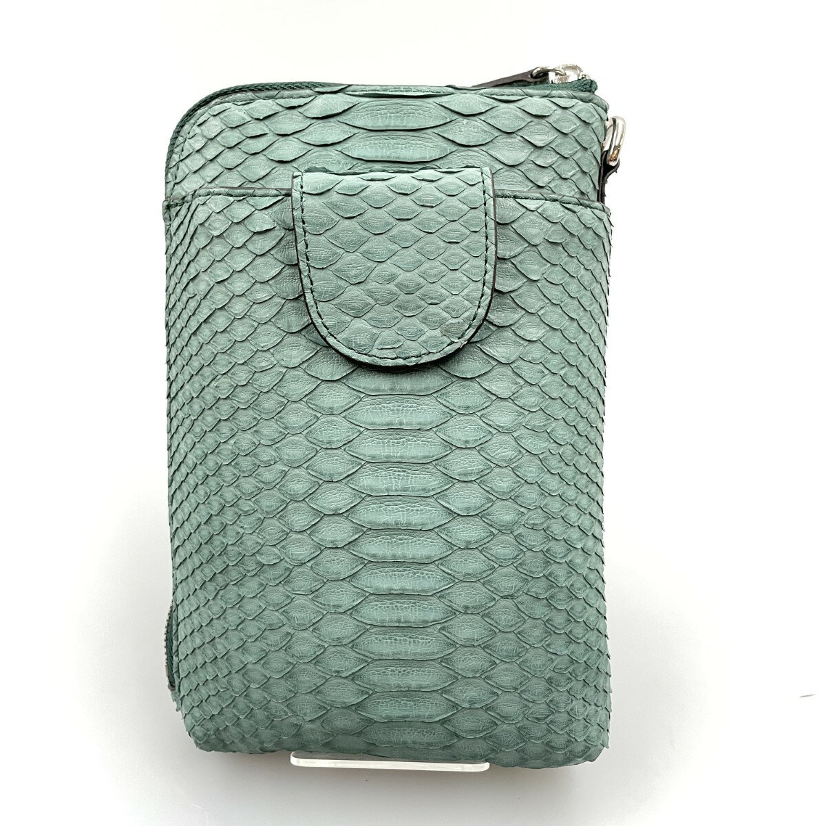 〇〇【中古】 レディース 3WAY スマホポシェット パイソン本革 TK-20PS097 グリーン Sランク