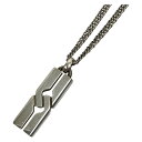 ##【中古】GUCCI グッチ ノット インフィニティ ネックレス SV925 シルバー チェーン非正規品 313466-J8400/8106 Cランク
