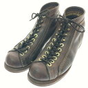 □□【中古】Thorogood モンキーブーツ ジェニュインレザー 8D(26cm相当) 824-4335 ダークブラウン Cランク