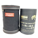 **【中古】KNICKS 脱着タイプ ダストホルダー ロゴプリントスチール缶 KC-100W+KN-SC ブラック Aランク