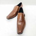 〇〇【中古】KATHARINE HAMNETT キャサリンハムネット レザーシューズ サイズ25 1/2 ブラウン Aランク