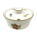 〇〇【中古】Wedgwood ウェッジウッド WILD STRAWBERRY 陶器 食器 シュガーポット ホワイト Bランク