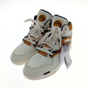 □□【中古】REEBOK リーボック スニーカー スポーツシューズ ポンプオムニゾーン2 28cm 100033886 ホワイト×ブラウン Aランク