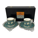 △△【中古】William Morris コーヒーカップ&ソーサー ピンパーネル 2Pセット Sランク