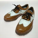◎◎【中古】maruman マルマン MAJESTY マジェスティ ゴルフシューズ 26.5cm 牛革 Aランク(4)