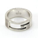 $$【中古】GUCCI グッチ ブランデッドレギュラー Gリング シルバー925 Cランク(4)
