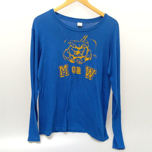 □□【中古】70~80s SCREEN STARS カットソー 長袖カットソー SIZE M 古着 ブルー Cランク □□【中古】70~80s SCREEN STARS カットソー 長袖カットソー SIZE M 古着 ブルー Cランク