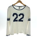 □□【中古】70s Alfie CALIFORNIA カットソー ナンバリングカットソー SIZE L 古着 ホワイト Cランク