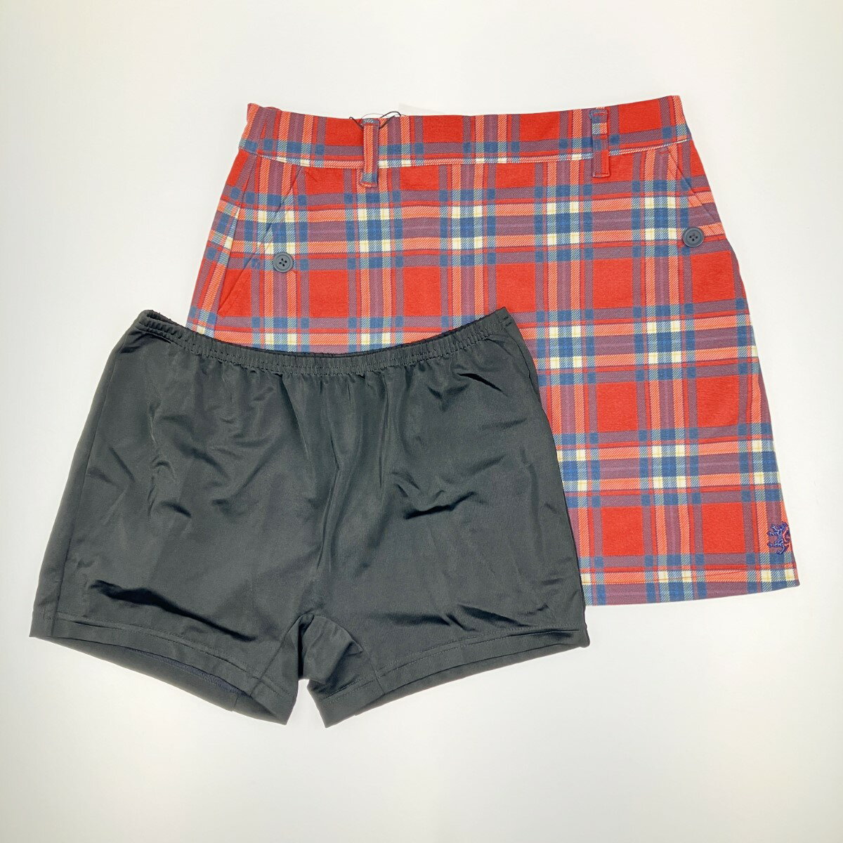 ▽▽【中古】Admiral アドミラル レディース ゴルフウェア チェックスカート インナーパンツ付 ADLA881 開封未使用品 Sランク