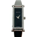 ◎◎【中古】GUCCI グッチ 1500L レディース 腕時計 クォーツ ブラック文字盤 Bランク