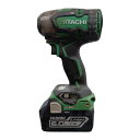 【中古】HITACHI 日立 WR18DBDL2 グリーン 工具 電動工具 インパクトレンチ 程度C 充電池1個・ケース付 コードレス式 12.7mm 18v 6.0Ah 270708 キズ・ヨゴレ有 Cランク