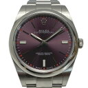 ☆☆【中古】ROLEX ロレックス オイスターパーペチュアル 39 114300 レッドグレープ 自動巻き メンズ 腕時計 箱・ギャランティ有 Bランク