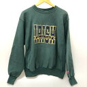 □□【中古】90s MV SPORT スウェット トレーナー Lサイズ 古着 グリーン Cランク