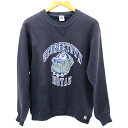□□【中古】90s RUSSELL スウェット トレーナー Mサイズ 古着 ネイビー Cランク