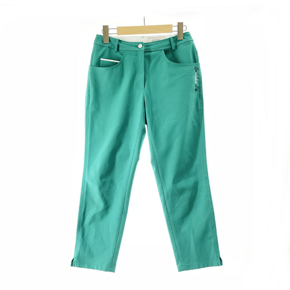 〇〇【中古】adabat アダバット ゴルフウエア レディース パンツ クロップドパンツ サイズ36 グリーン ..