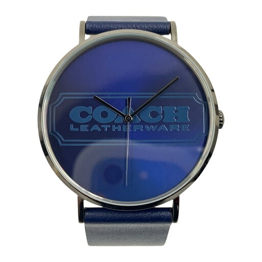 〇〇【中古】COACH コーチ チャールズ クォーツ 腕時計 14602528 ブルー Sランク 〇〇【中古】COACH コーチ チャールズ クォーツ 腕時計 14602528 ブルー Sランク