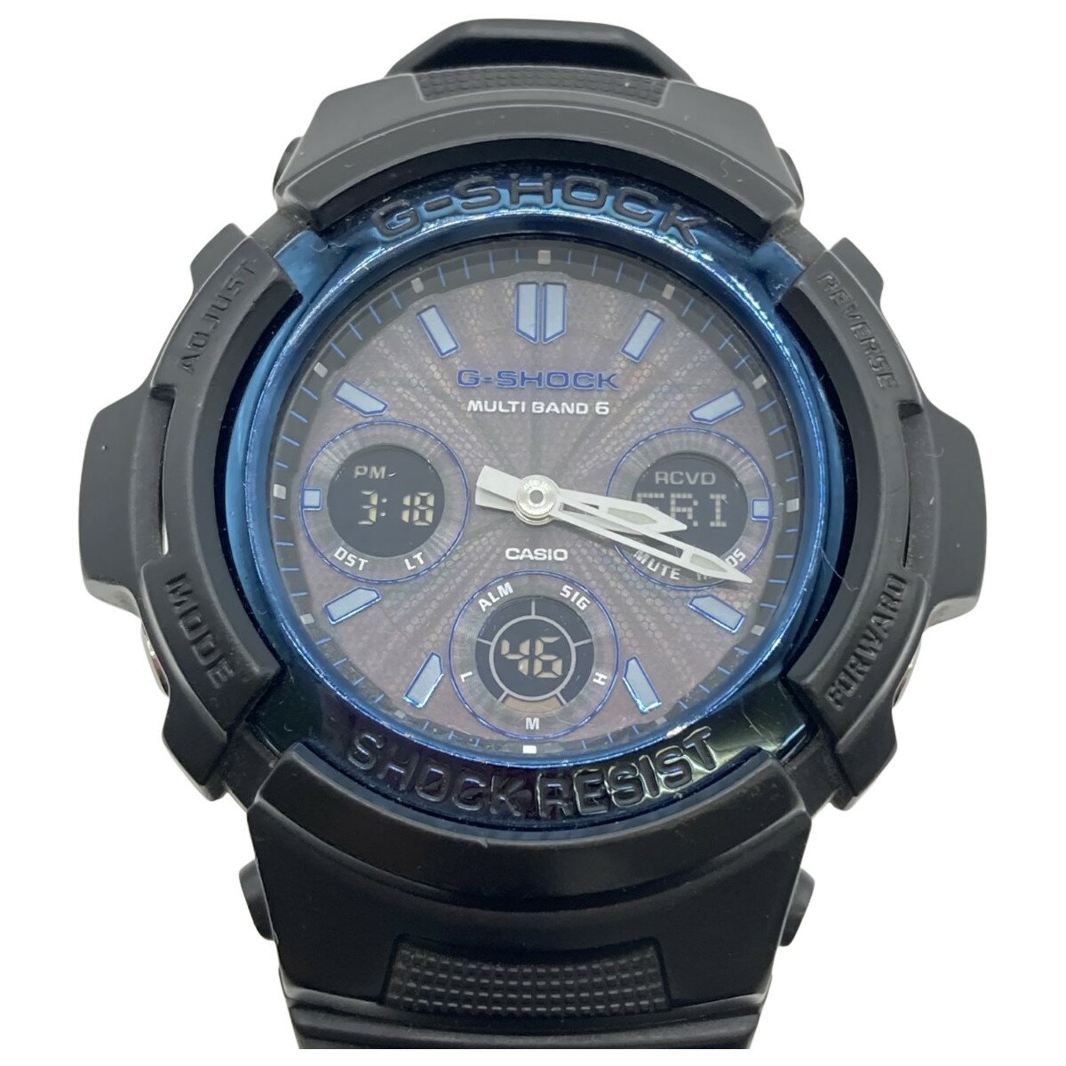 ◎◎【中古】CASIO カシオ G-SHOCK ジーショック MULTIBAND6 マルチバンド6 タフソーラー メンズ 腕時計 AWG-M100A Cランク