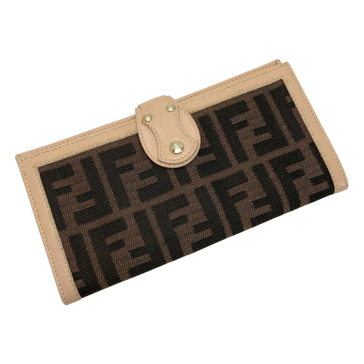 FENDI フェンディ 二つ折り長財布 ズッカ柄 ブラウン×ピンク 楽天市場】フェンディ ズッカ 柄 財布 ピンクの通販