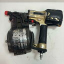 【中古】HITACHI 日立 ロール釘打ち機 NV90HMC ゴールド 90mm ケース付 高圧 Cランク