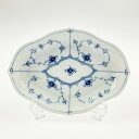 ▽▽【中古】ROYAL COPENHAGEN ロイヤル・コペンハーゲン ブルーフルーテッド プレイン 22cm 舟型ディッシュ Bランク(3)