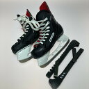 ◎◎【中古】Bauer バウアー アイスホッケー シューズ 靴 23cm ブレードカバー付 未研ぎ Cランク