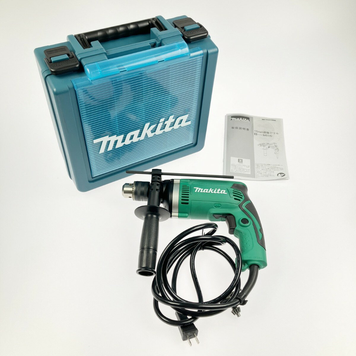▽▽【中古】MAKITA マキタ 震動ドリル コード式 M816 ケース付 高速穴あけ コンクリート 木 鉄 M816 Bラ..