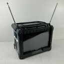 ЗЗ【中古】MAKITA マキタ 14.4v 18v 充電式ラジオ付テレビ アンテナ折れ ※バッテリー、充電器無し TV100 ブルー Cランク