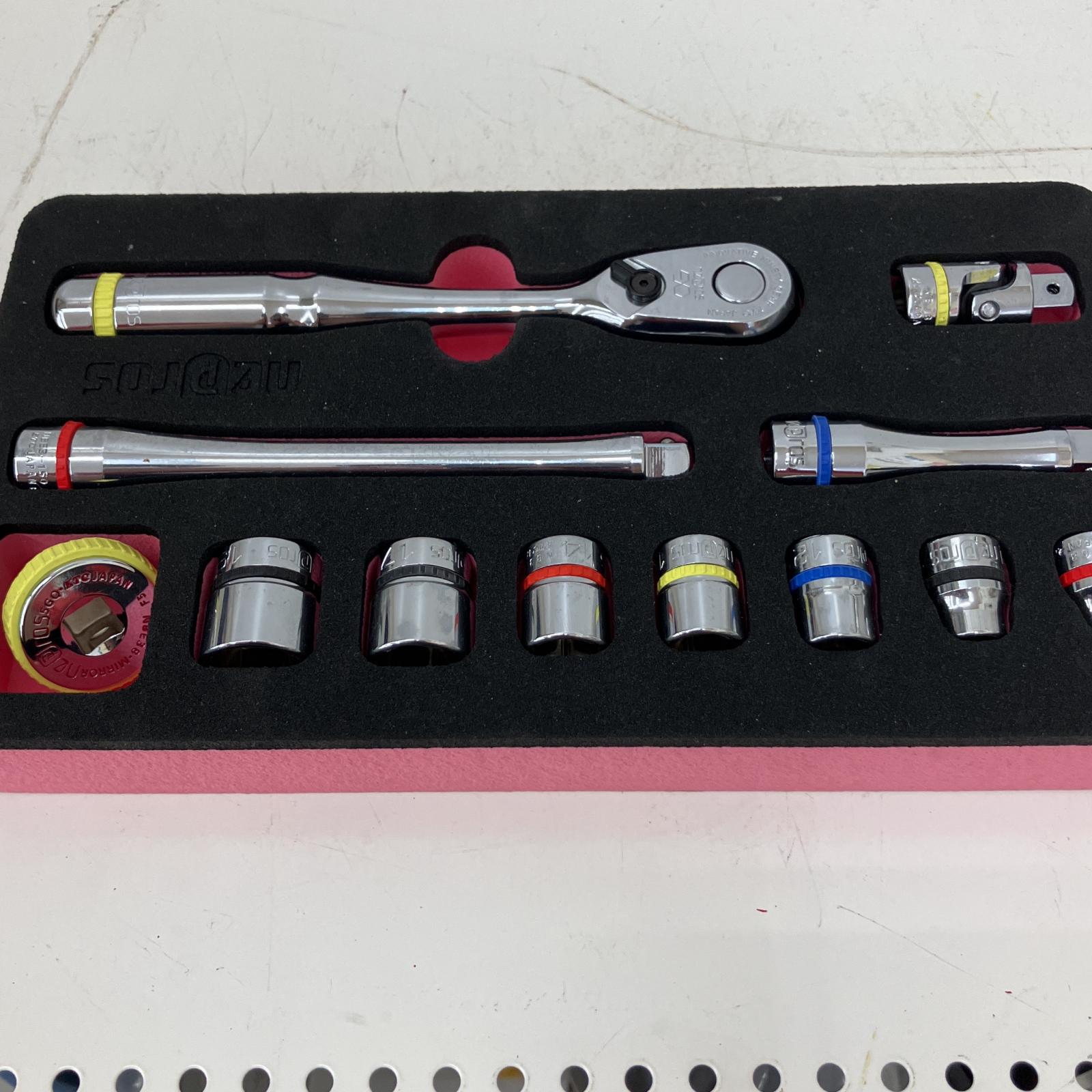 △△【中古】nepros 9.5sq.ソケットレンチセット　 NTB311A Bランク