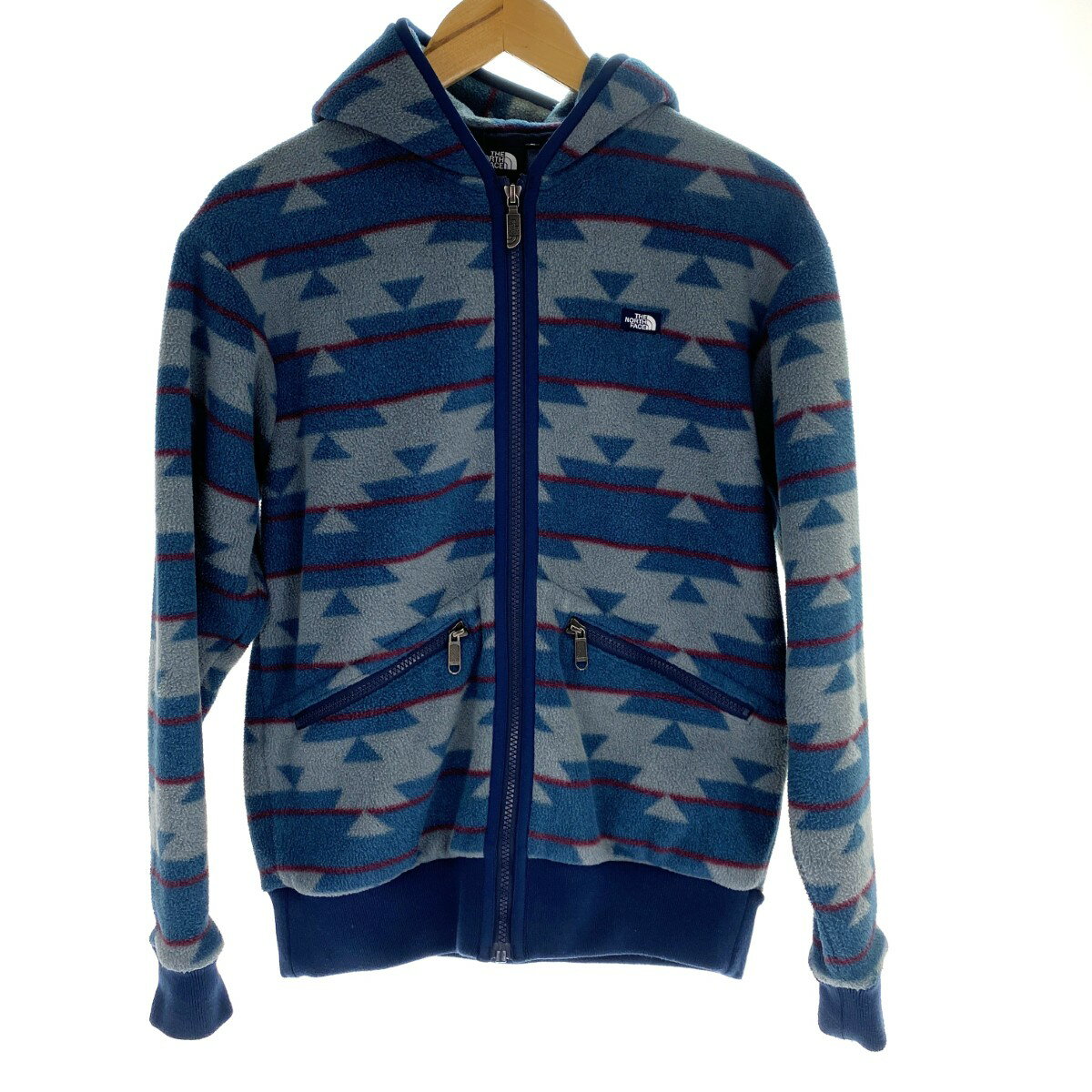 ##【中古】THE NORTH FACE ザノースフェイス ノベルティーアルマディラフルジップフーディー NA61841 ブルー Sサイズ Bランク
