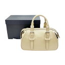 ◆◆【中古】BURBERRY バーバリー ハンドバッグ レザー 箱付 レディース ベージュ Bランク