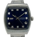 ☆☆【中古】CITIZEN シチズン スクエアカスタム 25石 デイデイト 67-4516 ネイビー 自動巻き メンズ 腕時計 SQUARE CUSTOM Cランク