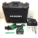 ΘΘ【中古】HiKOKI ハイコーキ セーバーソー 程度A 充電器・充電池1個・ケース付 コードレス式 36v J450279 CR18DA グリーン Aランク