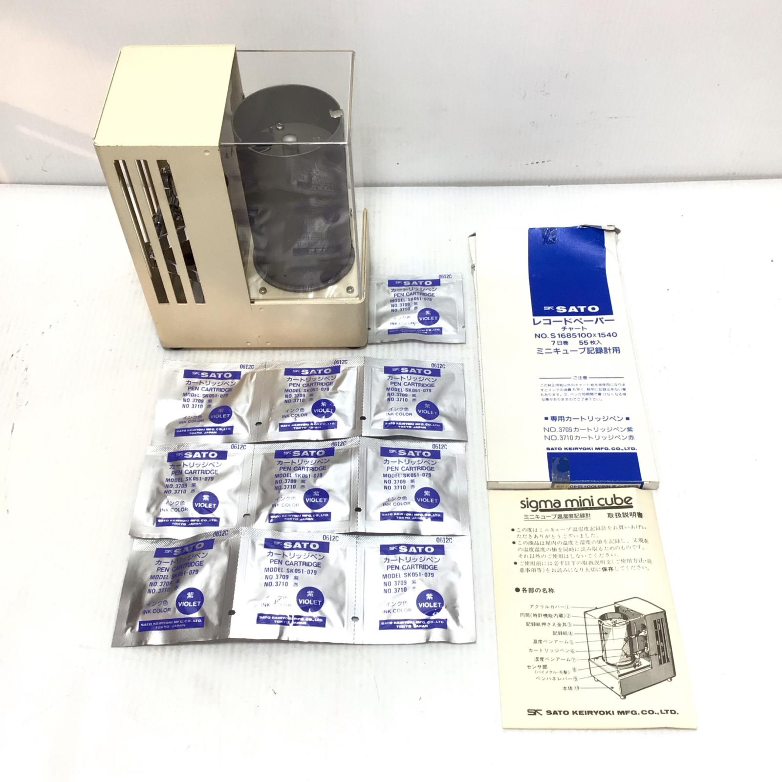 ΘΘ【中古】佐藤測量 程度B sigma mini cube/温湿度記録計 Bランク