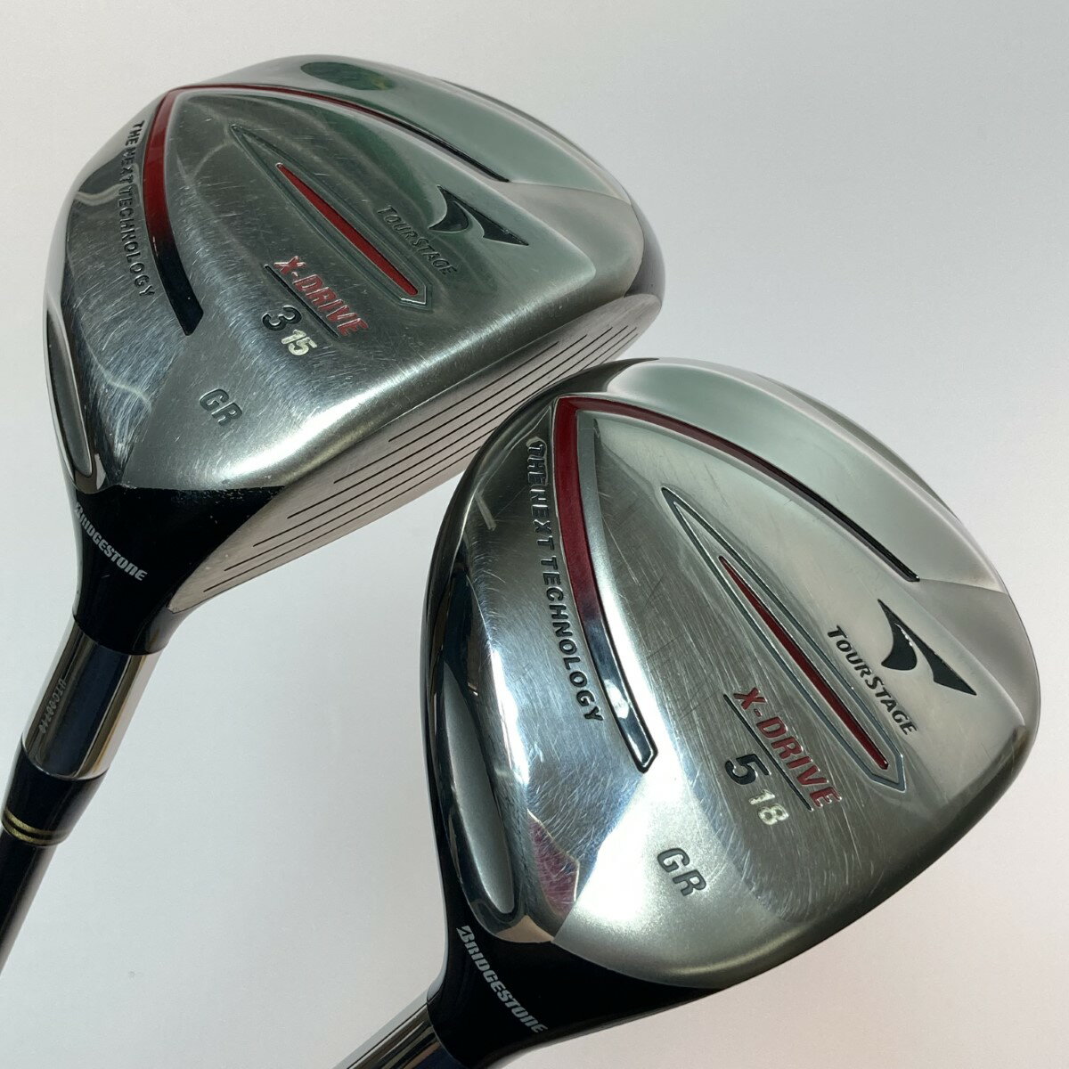 ◎◎【中古】Bridgestone ブリヂストン ツアーステージ X-DRIVE GR 3FW 5FW フェアウェイウッド 2本セット TOUR DESIGN B07-05 S Cランク