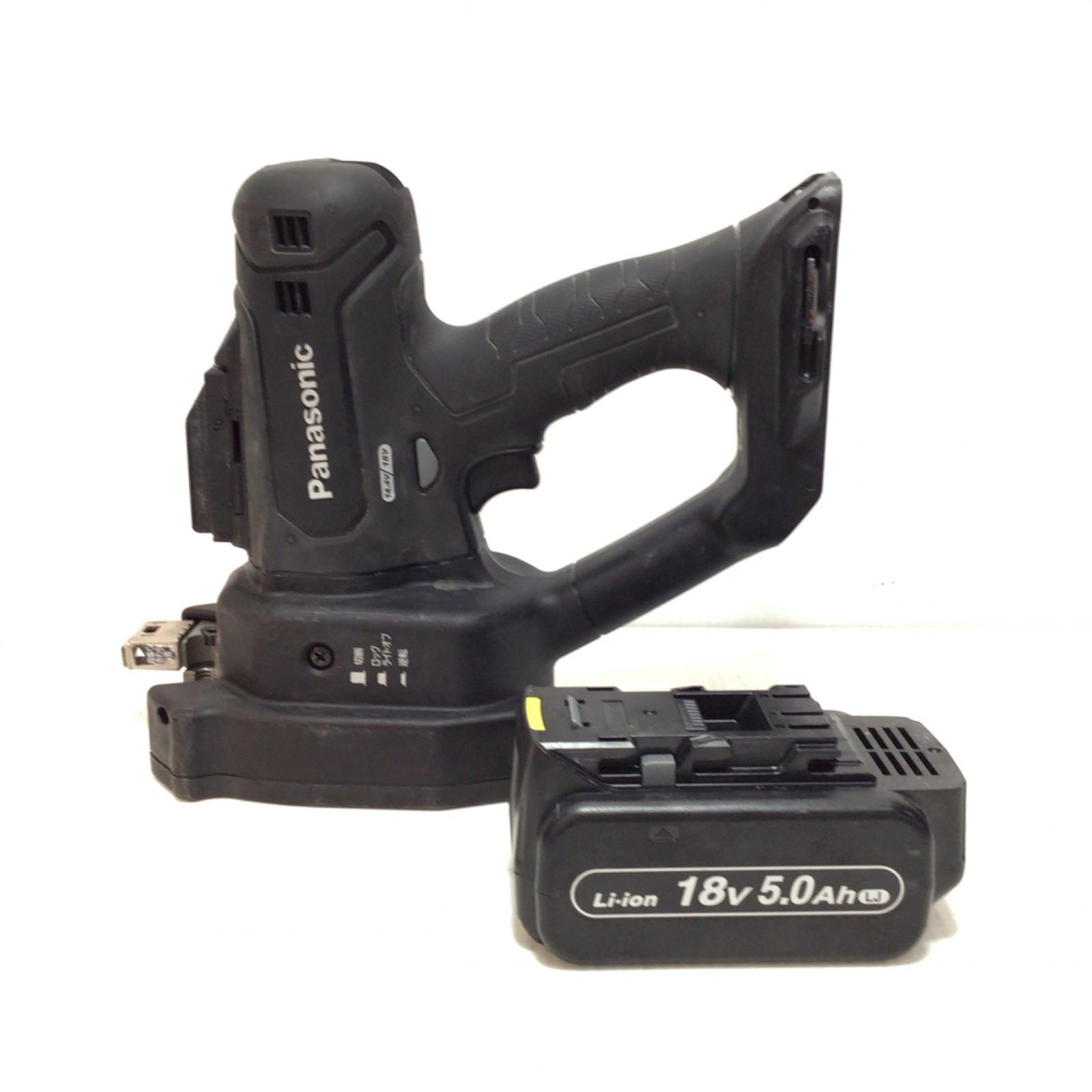 ΘΘ【中古】Panasonic パナソニック 全ネジカッタ 程度B 充電池1個付 コードレス式 18v EZ45A9 Bランク