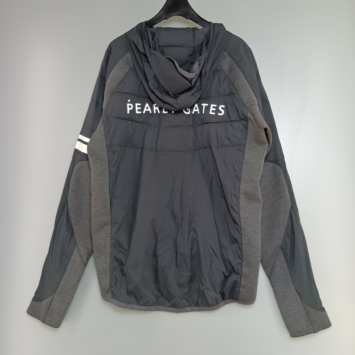 ◎◎【中古】PEARLY GATES パーリーゲイツ 中綿入りストレッチブルゾン サイズ6 メンズ 053-9220025 グレー Cランク