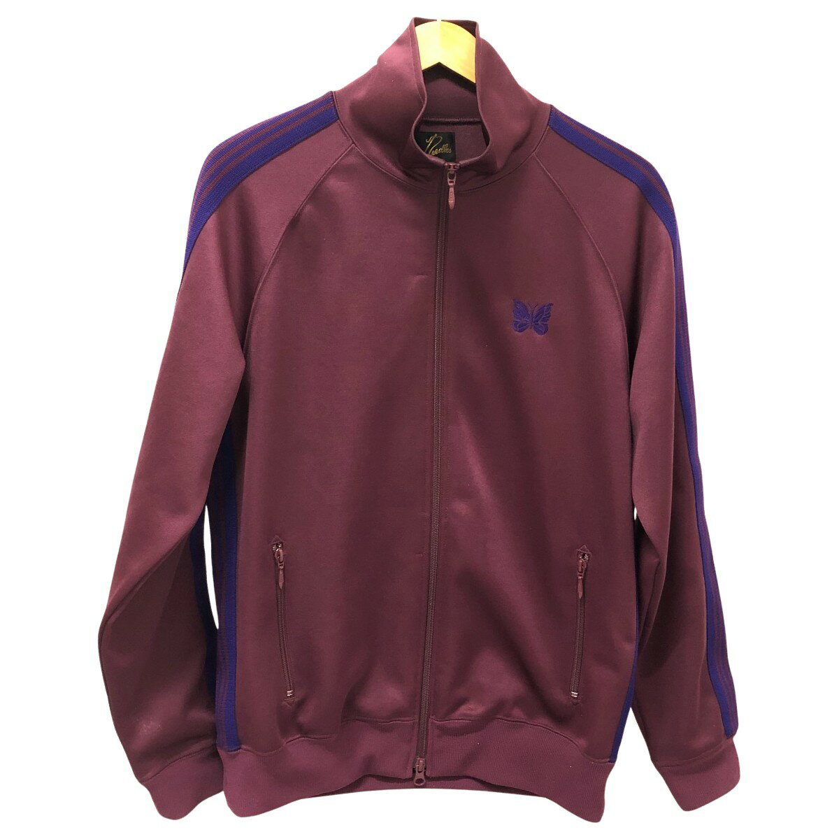 □□【中古】NEEDLES ジャージ トラックジャケット SIZE M 古着 NS244 ワインレッド Cランク