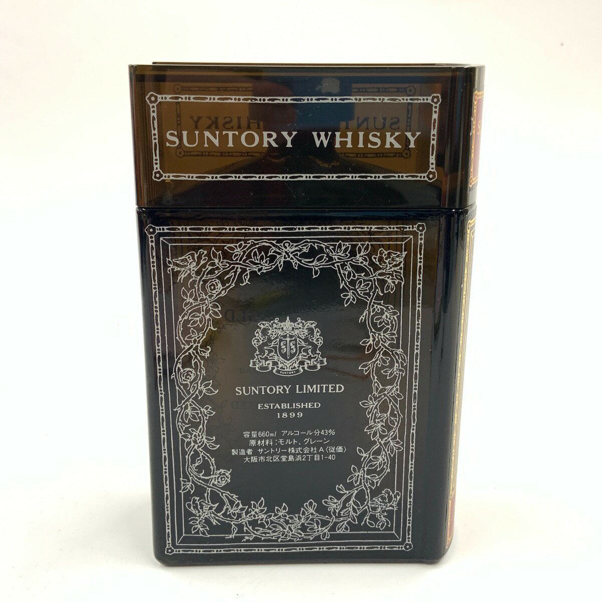 〇〇【中古】【北海道内限定発送】OLD サントリーオールド SUNTORY OLD ウィスキー ブック型ボトル 660ml 43% Sランク 未開栓