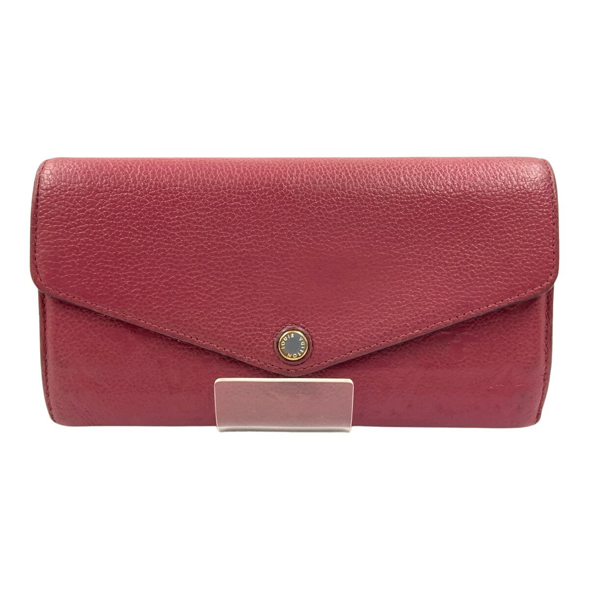 〇〇【中古】LOUIS VUITTON ルイヴィトン モノグラム アンプラント ポルトフォイユ サラ 二つ折り長財布 M62213 レッド Bランク(4)