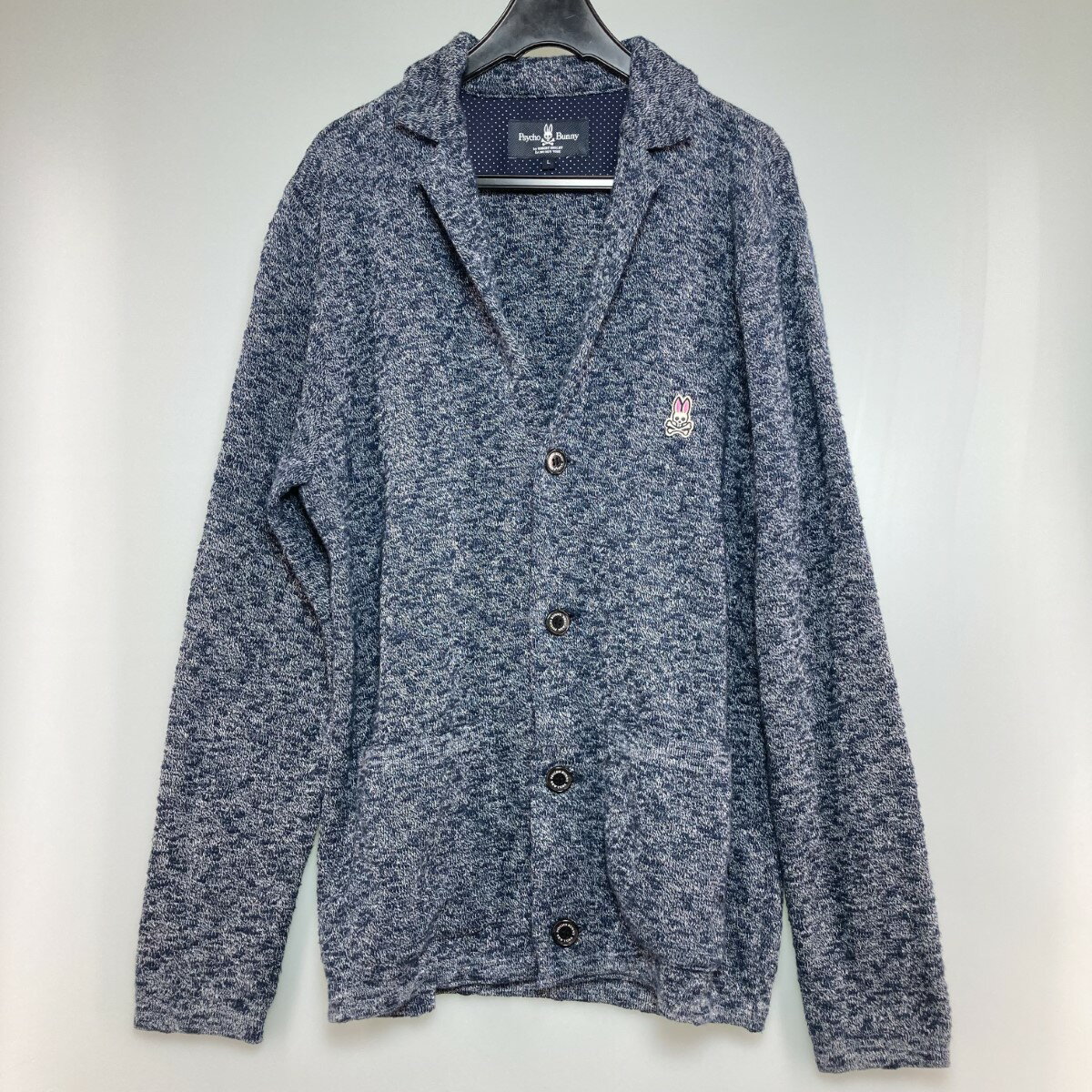 ◎◎【中古】Psycho Bunny サイコバニー ニット テーラードジャケット サイズL PB-XN-82096 Bランク
