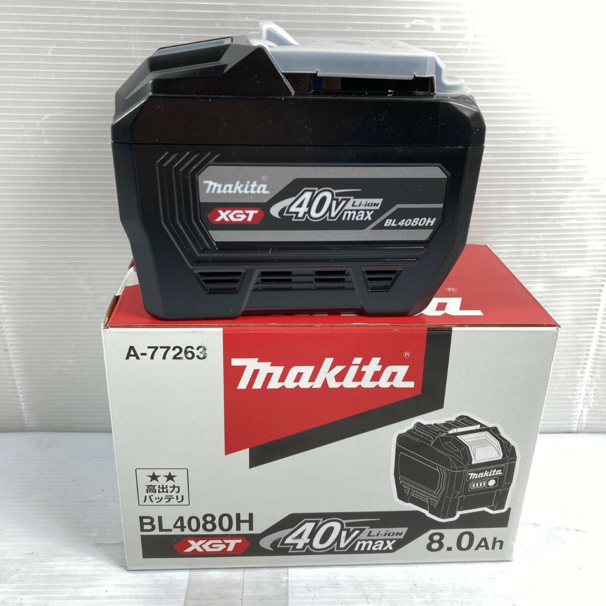 ＊＊【中古】MAKITA マキタ 40Vmx/8.0Ah 高出力バッテリ 純正リチウムイオンバッテリ箱入り ※PSEマーク..