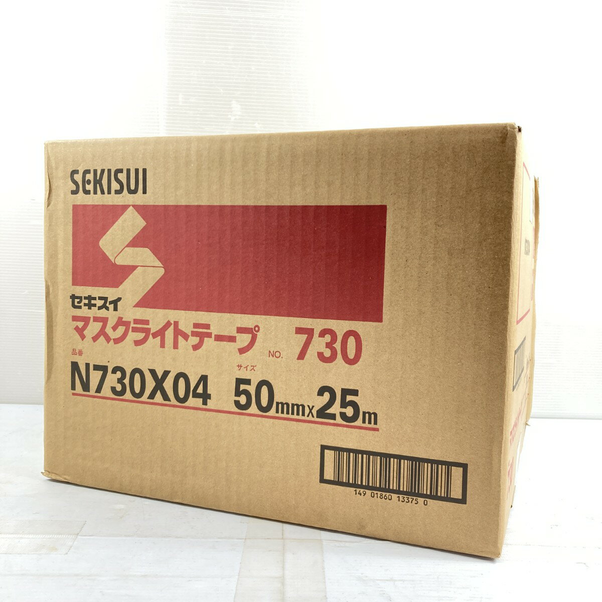 ＊＊【中古】 養生用マスクライトテープ 50mm×25m (30巻入) 730 グリーン Nランク