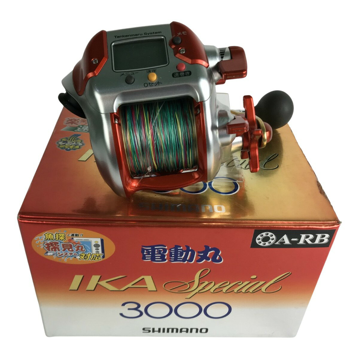 ■■【中古】SHIMANO シマノ 電動リール 電動丸 イカスペシャル3000 探検丸システム対応 箱・ケーブル付 02092 Bランク