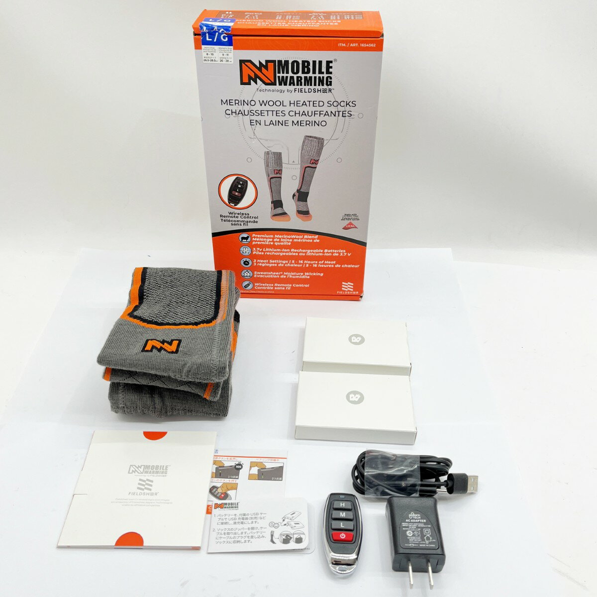 ◆◆【中古】FIELDSHR フィールドシアー ウィンター小物 電熱ソックス Lサイズ Sランク