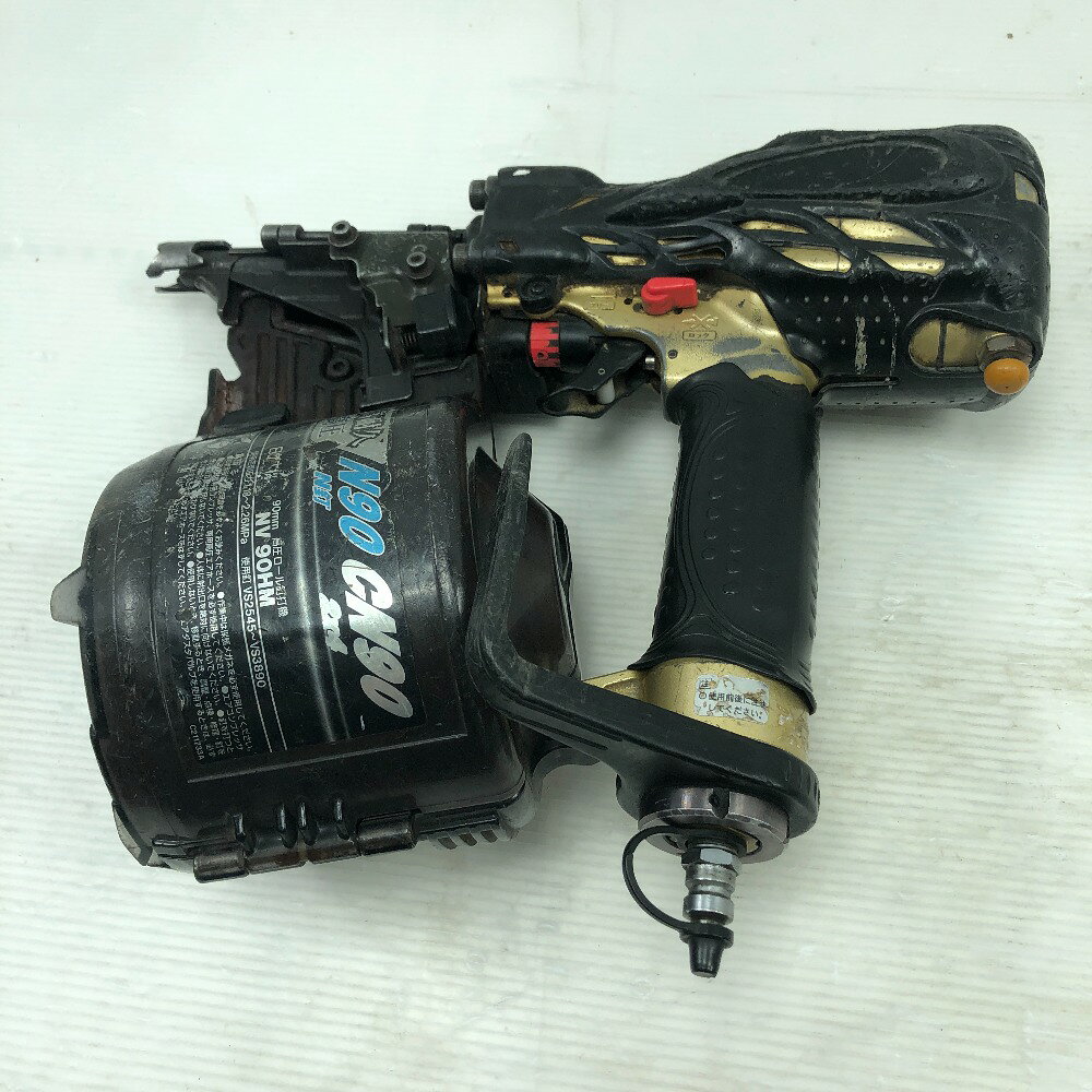 ◇◇【中古】HITACHI 日立 工具 エアツール エア釘打ち NV90HM ゴールド Cランク