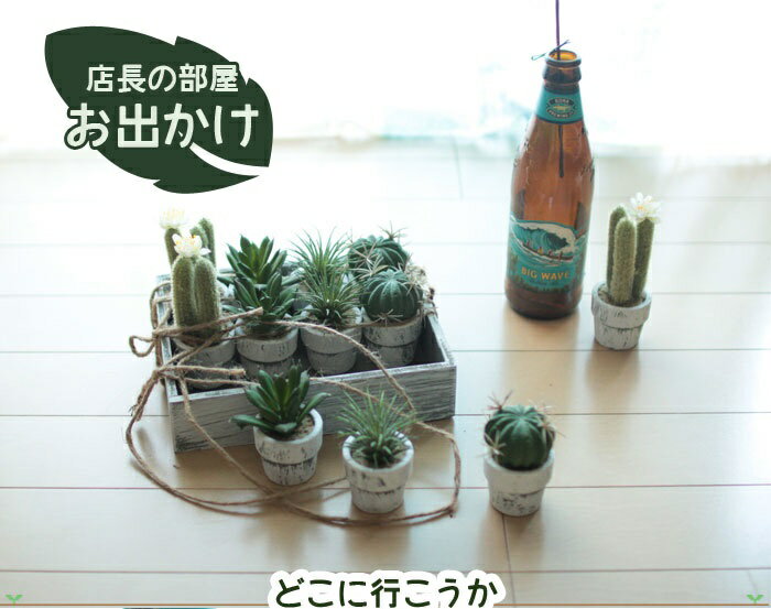 サボテン 12個セット フェイクグリーン 造花...の紹介画像2