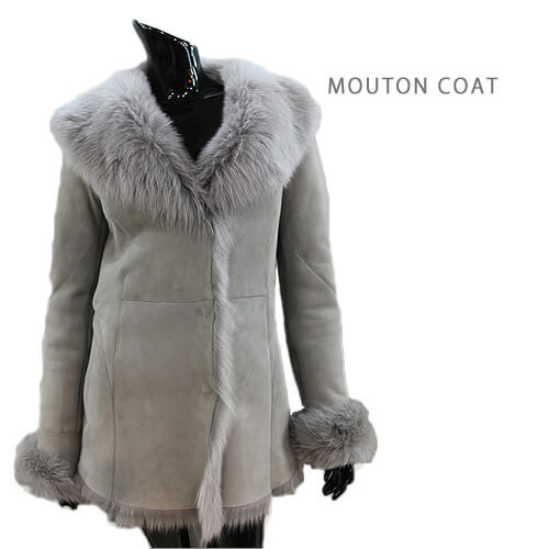 Mouton - 【OFF Price】 ムートンコート レディース 3フック ハーフコート ムートン コート アウター 毛皮コート リアルムートンコート ムートンウェア