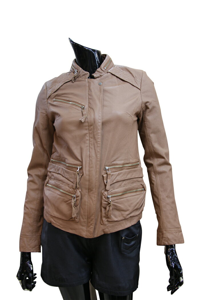 樂天商城 - 立体 ポケット レザージャケット leather jacket