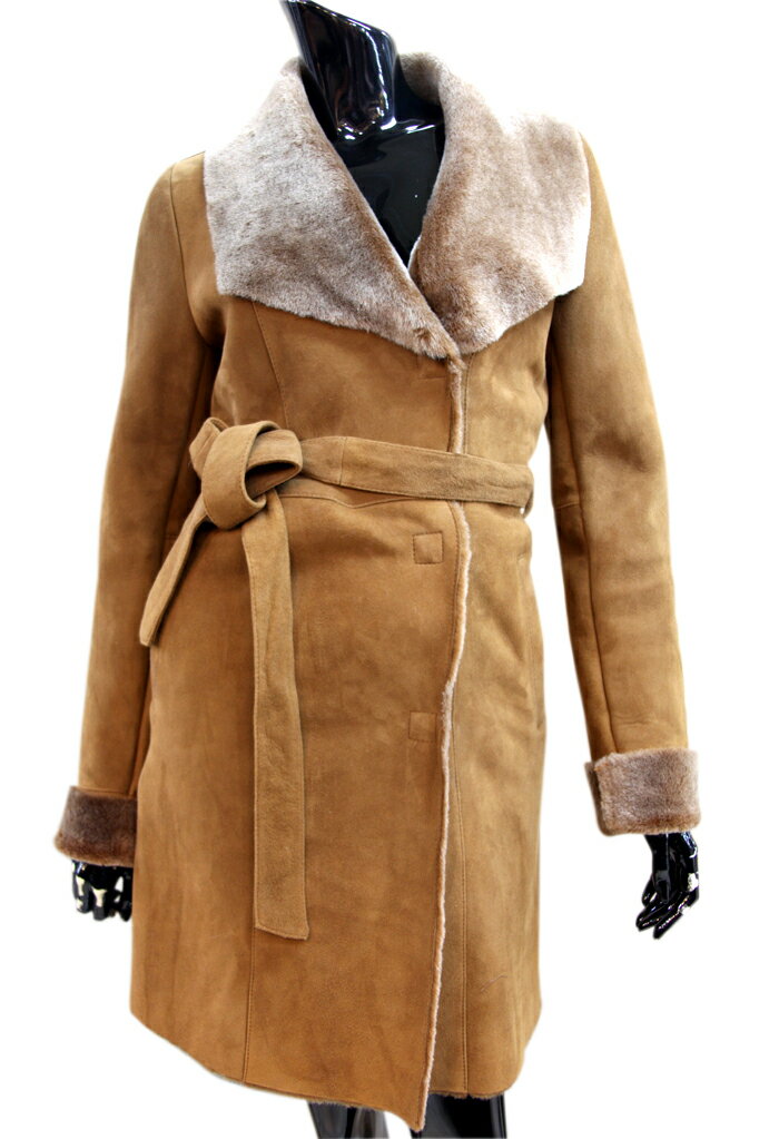 人気商品襟大きめメリノムートンコー...