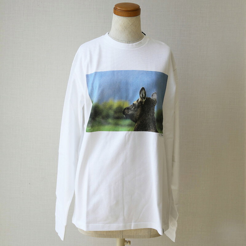 樂天商城 - CITERA シテラ 日本製 カモシカ 転写プリント 長袖Tシャツ 男女兼用 メンズ長袖 Tシャツ カジュアル 綿100％ 袖口リブ made inJapan